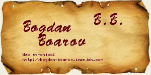 Bogdan Boarov vizit kartica
